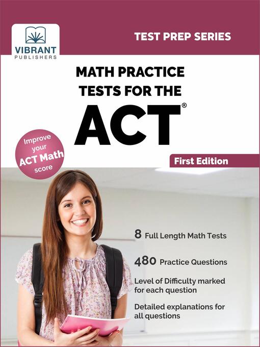 Title details for Math Practice Tests For the ACT by Vibrant Publishers - Available